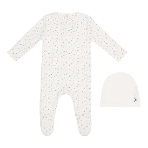 Baby Boy Footie + Hat | All Over Floral Print | Minilabel | SS26