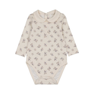 Baby Boy Bodysuit | Blossom With Collar | Powder | Peluche | AW26