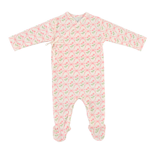 Baby Girl Layette Set | Blossoms Wrap | Geometric Bows | Bebe Organic  | SS26