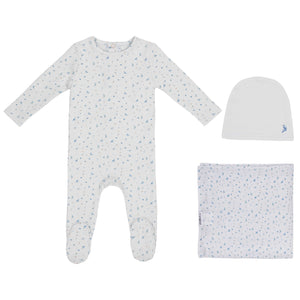 Baby Boy Layette Set |  Bird Over Print | White | Minilabel | SS26