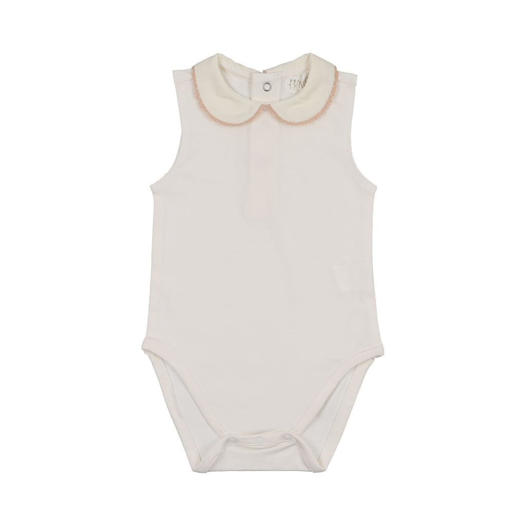 Baby Girl Bodysuit | Crochet Trim | Rose | Peluche | AW26
