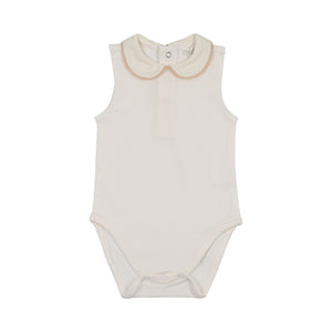 Baby Girl Bodysuit | Crochet Trim | Rose | Peluche | AW26