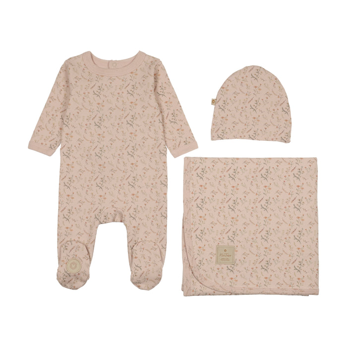 Baby Girl Layette Set | Botanical | Barely Pink | Mon Tresor | AW25