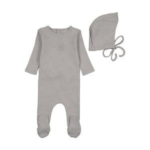 Baby Boy Layette Set | Bird Pointelle | Dusty Blue | Bee and Dee | SS26
