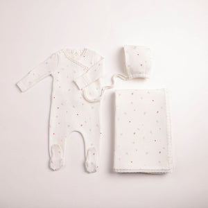 Baby Girl Layette Set | Boutique Delicata Floral | Linen/Chalk Girls | Bee and Dee | AW26