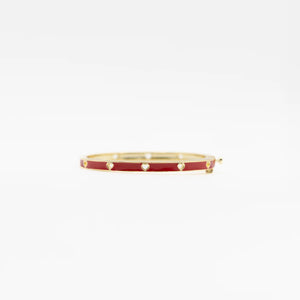 Baby Bangle Bracelet | Red Hearts | Lil Charms