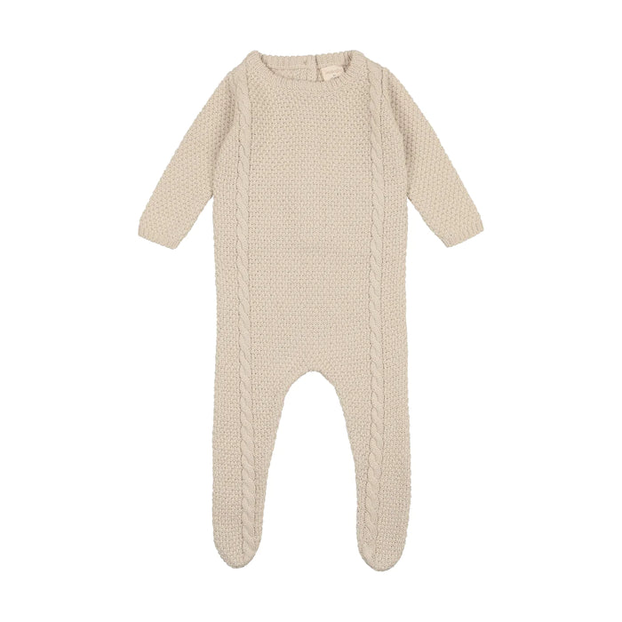 Baby Boy Layette Set | Cable Knit | Natural | Lil Legs | AW23