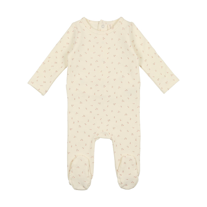Baby Girl Footie | Cherry | Pink | Lil Legs | AW23