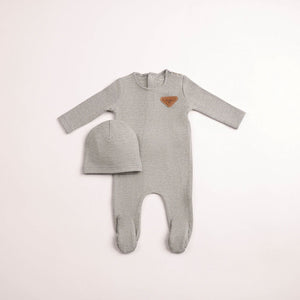 Baby Boy Footie + Hat | Cozy Cotton Collection | Fern | Bee and Dee | AW26