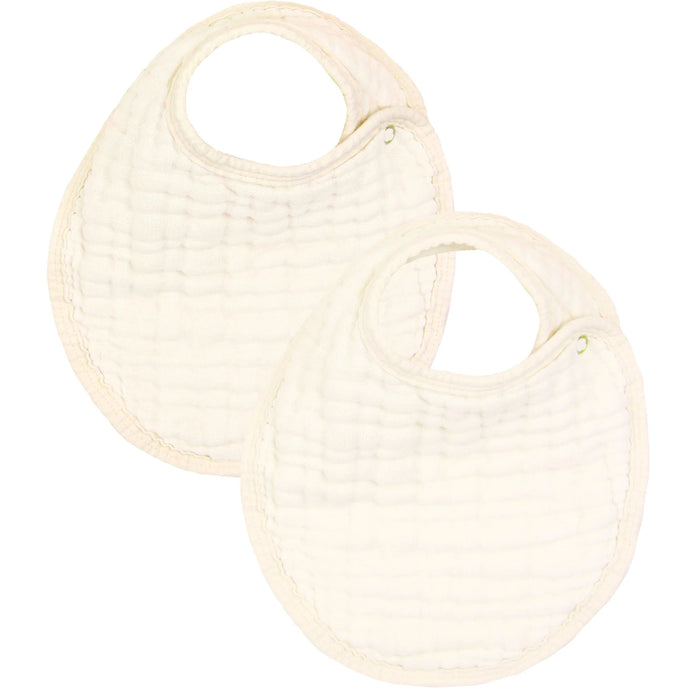 Baby Bib | Cloud Muslin | Cream | Lou Lou and Co.