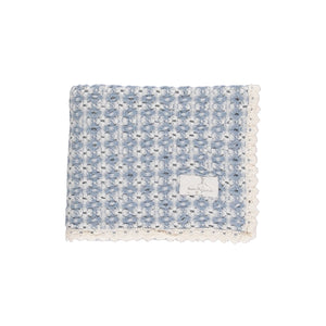 Baby Boy Blanket | Crochet Blanket | Blue Retro | Bebe Organic | AW26