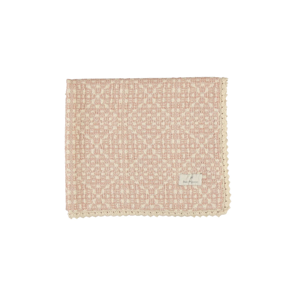 Baby Girl Blanket | Crochet | Faded Rose | Bebe Organic