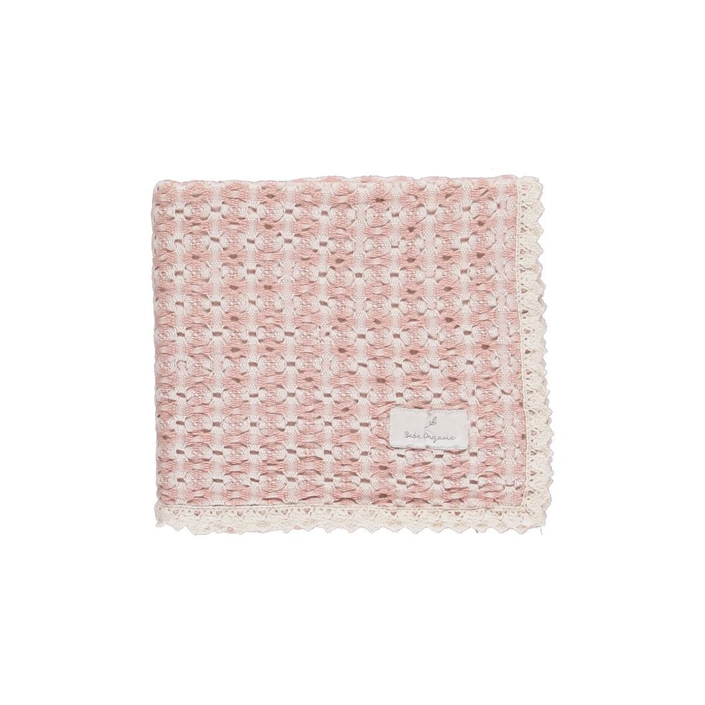 Baby Girl Blanket | Crochet Blanket | Pink Retro | Bebe Organic | AW26