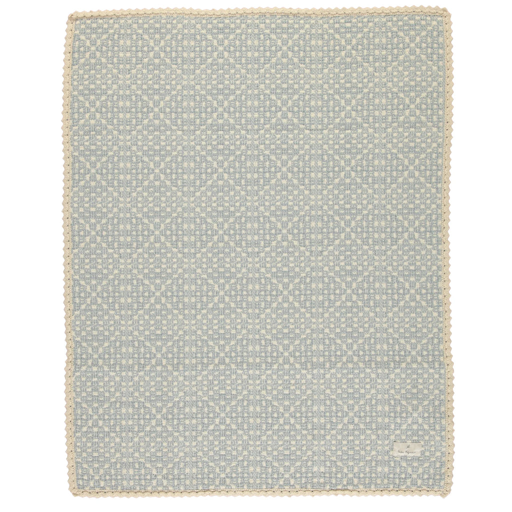 Baby Boy Blanket | Crochet | Sky Blue | Bebe Organic