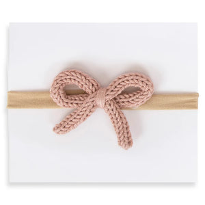 Crochet Mini Headband | Adora | Mauve