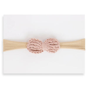 Crochet Petite Headband | Adora | Mauve