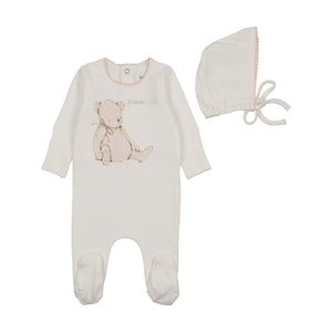 Baby Girl Layette Set | Cuddle Time | Chalk White | Bee and Dee | SS26