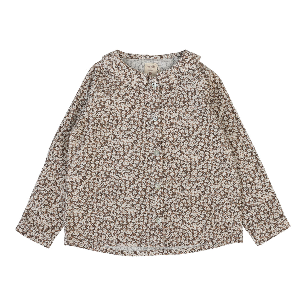 Baby Girl Blouse | Daisy Floral  | Dusty Pink | Lil Legs | Aw25