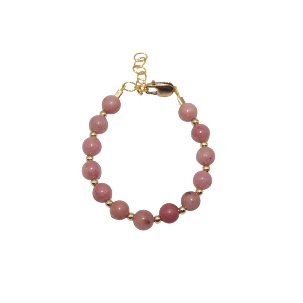 Baby Bracelet | Mauve & Gold | Lil Charms