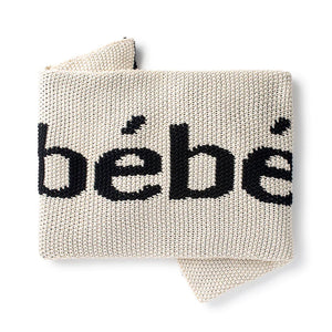 Knit Baby Blanket | Bebe | Black | Domani Bebe
