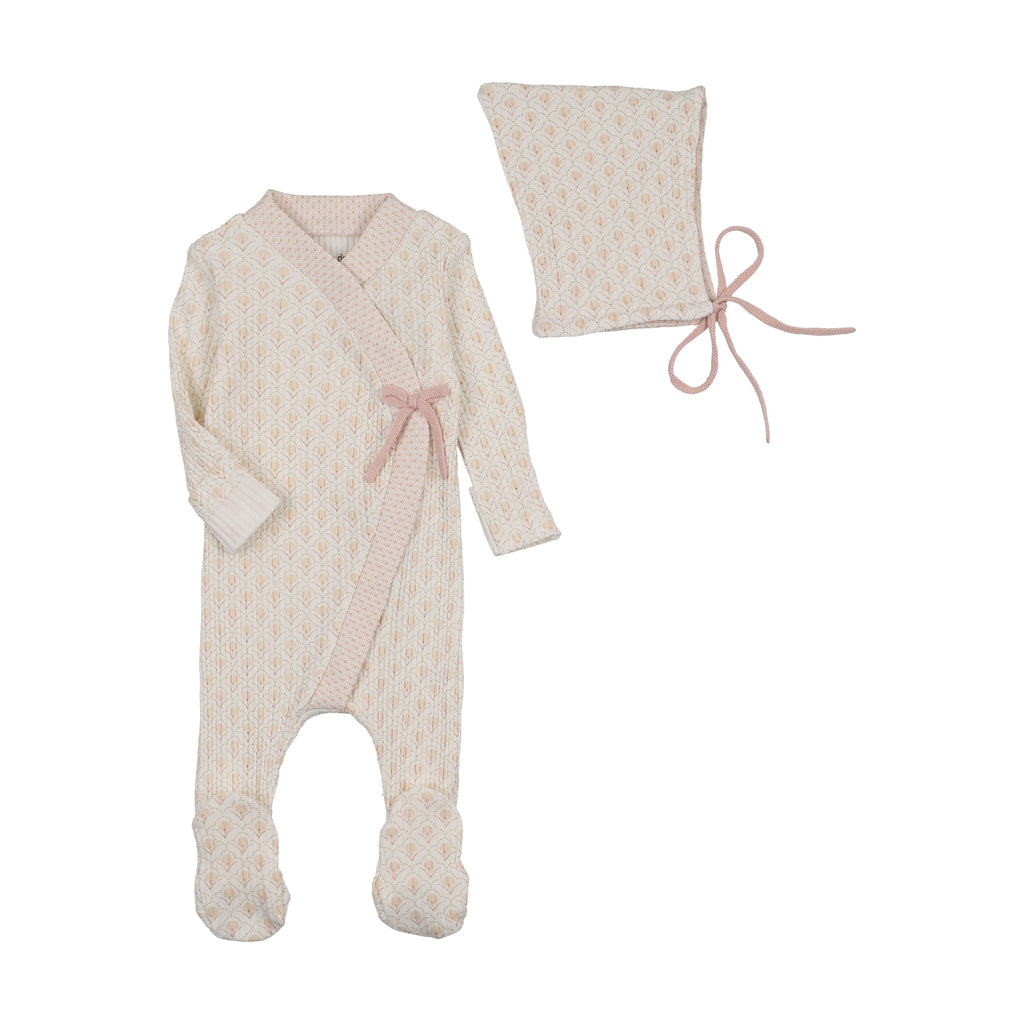 Baby Girl Footie + Hat | Double Print | Bee and Dee | AW25