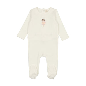 Baby Girl Layette Set | Embroidered Doll | White | Lil Legs