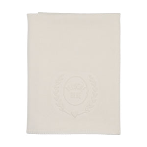 Baby Neutral Knit Blanket | Embossed Knit | Cream | Peluche