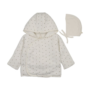 Baby Girl Jacket | Padded Bitsy Floral | Cream/Pink | Lil Legs | AW26