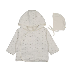 Baby Boy Jacket | Padded Bitsy Floral | Cream/Oat | Lil Legs |AW26