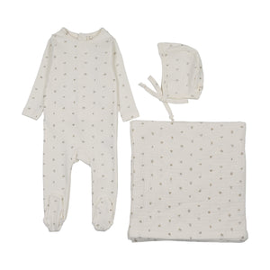 Baby Boy Layette Set | Bitsy Floral |  Cream/Oat | Lil Legs | AW26