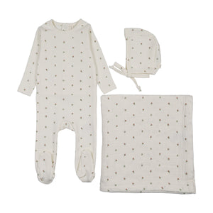 Baby Girl Layette Set | Bitsy Floral | Cream/Pink | Lil Legs | AW26