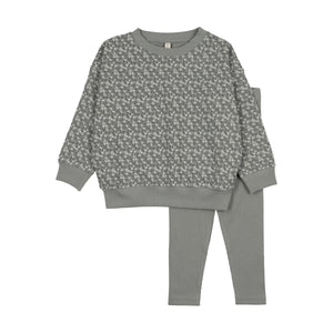 Baby Boy Toddler Set | Dahlia Vines | Light Blue | Lil Legs | AW26