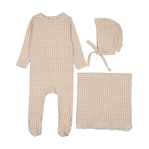 Baby Girl Layette Set | Gingham Bebe | Pale Pink | Lil Legs | AW26