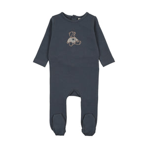 Baby Boy Footie | Sweet Bear | Off Navy | Lil Legs | AW26