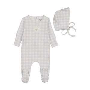 Baby Boy Layette Set | Goose on Plaid | Chalk White | Bee and Dee | SS26