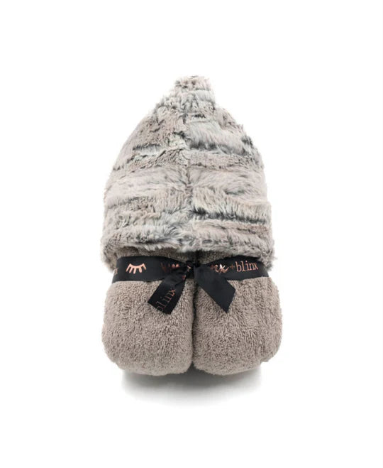 Baby Hooded Towel | Winx + Blinx | Snowflake Taupe