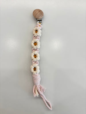 Toddler Pacy Clip | Groovy Babe Pacifier Clip | 2 Colors | Knotty Abi