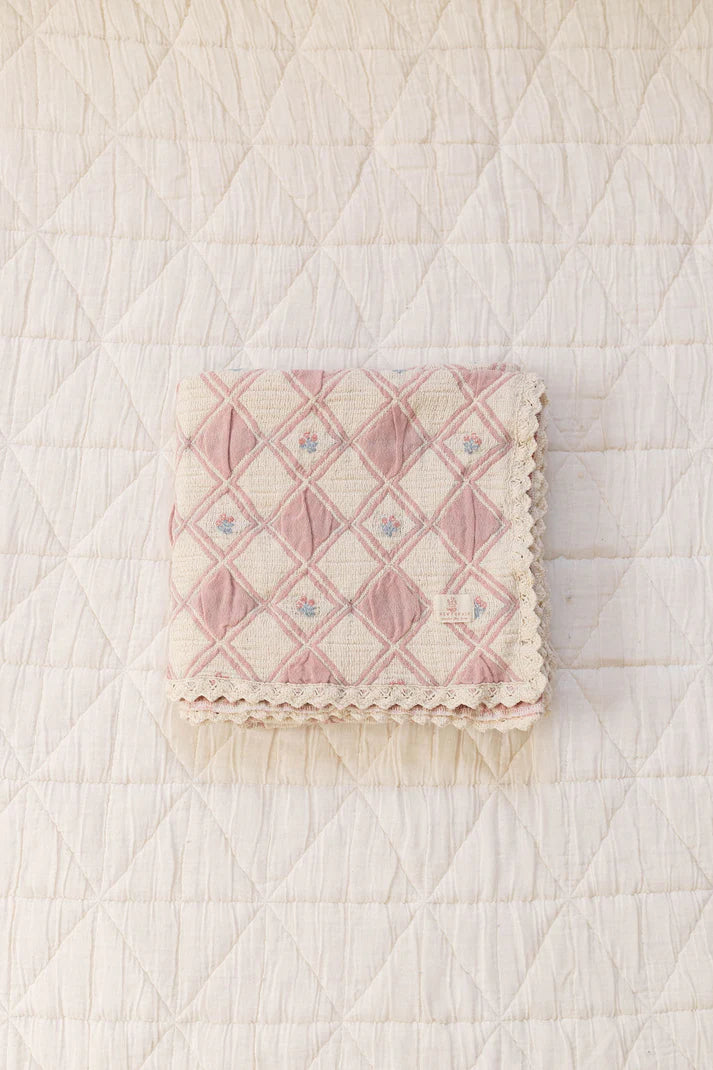Baby Girl Blanket | Patchwork Blanket | Bouquet | New Grain | AW26