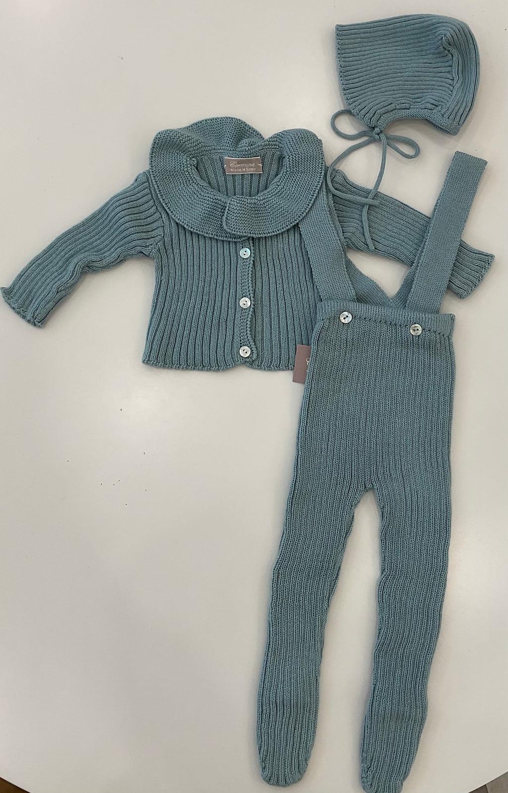 Baby Boy Knit Outfit | Blue | Carmina | AW26