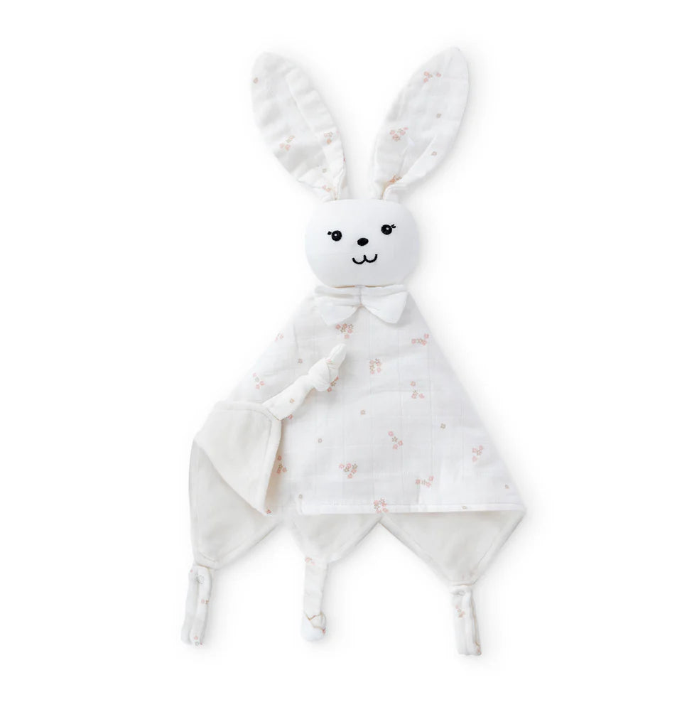 Baby Girl Snuggle Lovey Blanket |  Mini Floral Blush | Adora