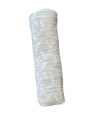 Organic Muslin Swaddle  | Aden + Anais | Blue With White Leaves