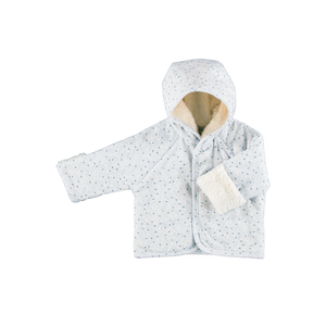 Baby Boy Jacket + Hat | Iver | Blue Leaves | Bebe Organic | AW26