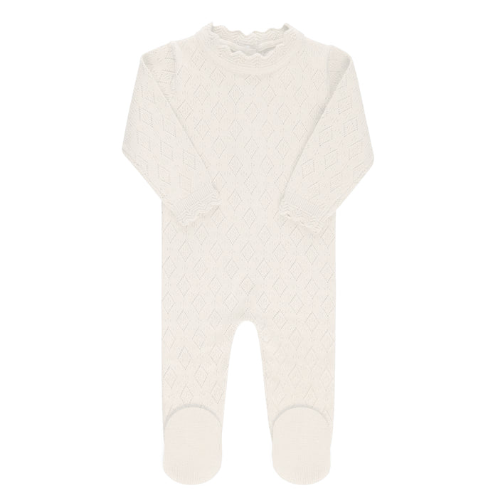 Baby Boy Layette Set | Pointelle Knit | Ivory | Ely's & Co. | AW23