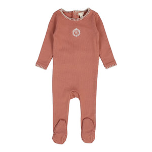 Baby Girl Footie | Emblem | Pink | Lil Legs | SS25