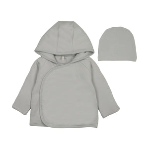 Baby Boy Jacket | Padded Solid | Pale Blue | Lil Legs | AW26