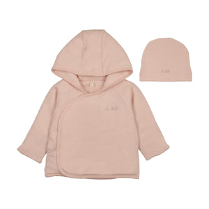 Baby Girl Jacket | Padded Solid | Pale Pink | Lil Legs | AW26