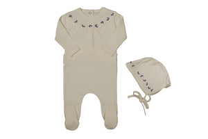 Baby Boy Layette Set | Lily Embroidered | Snow White Boys | Bee and Dee