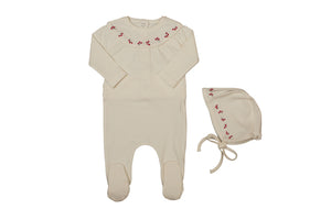 Baby Girl Layette Set | Lily Embroidered | Snow White Girls | Bee and Dee