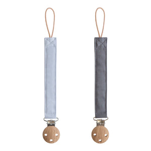 Linen Pacifier Clip | 2 Pak | 3 Colors | Mushie