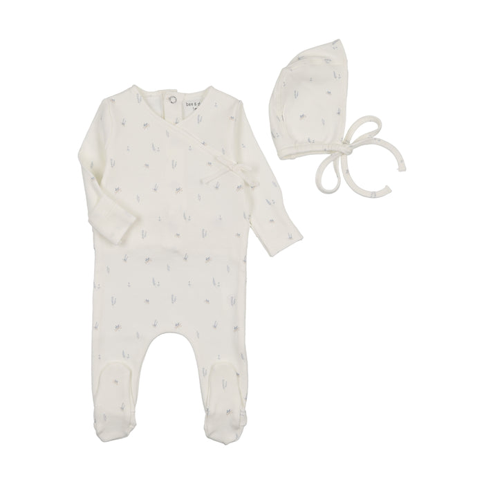 Baby Boy  Footie + Hat | Little Bundles | Ivory | Bee and Dee | AW25